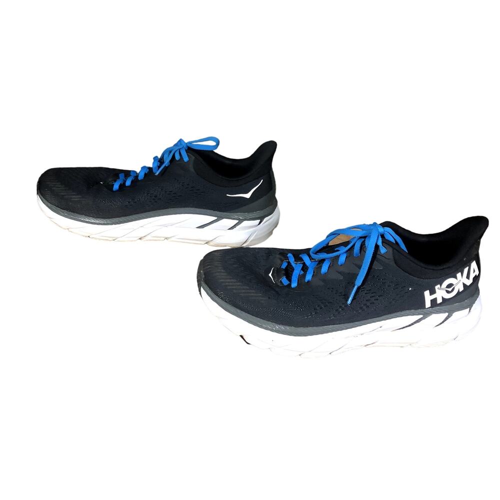 Hoka One One Men's Black Tennis Sneakers Shoes Size 10.5 Lace Up